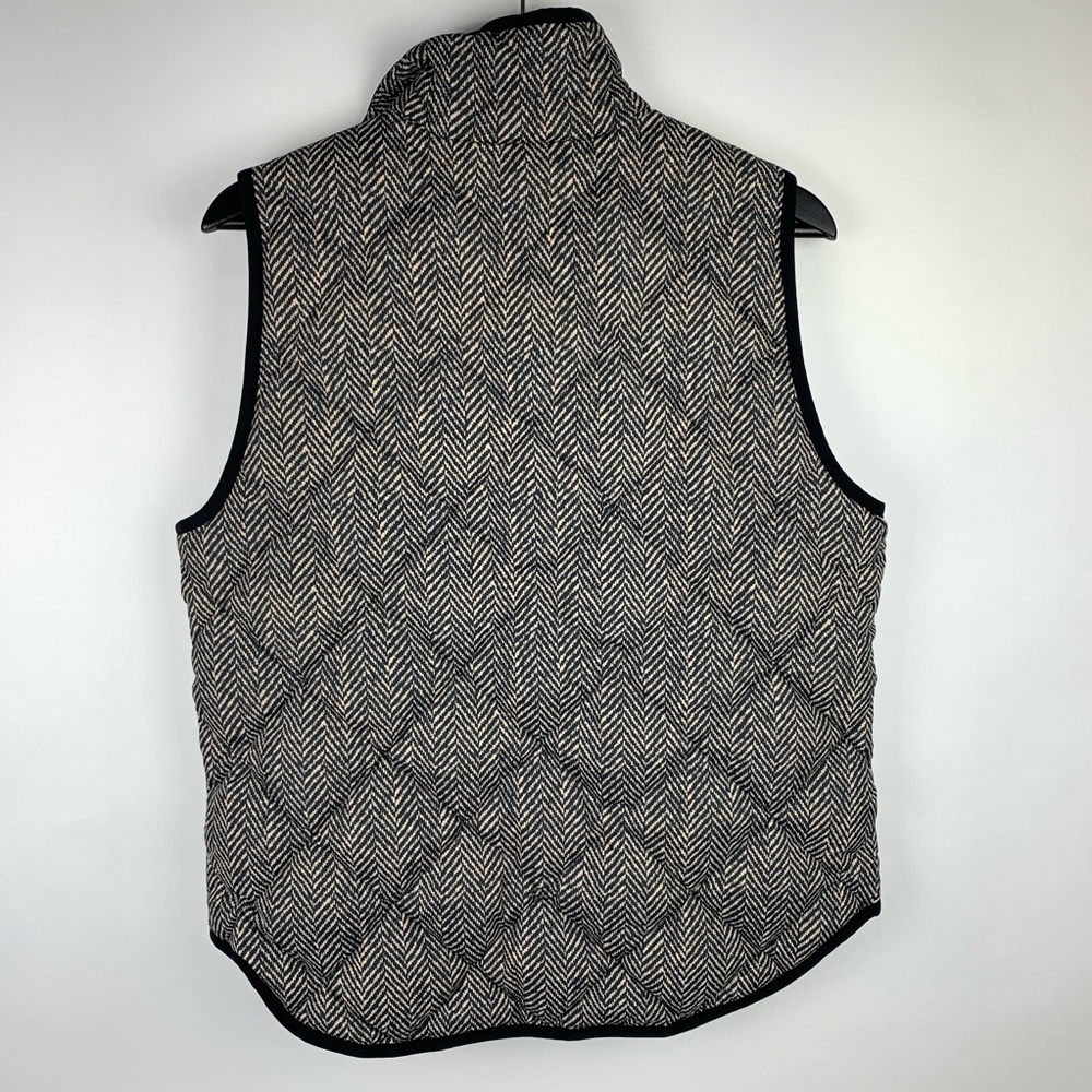 J. Crew Excursion Herringbone Vest Down Quilted M - image 4